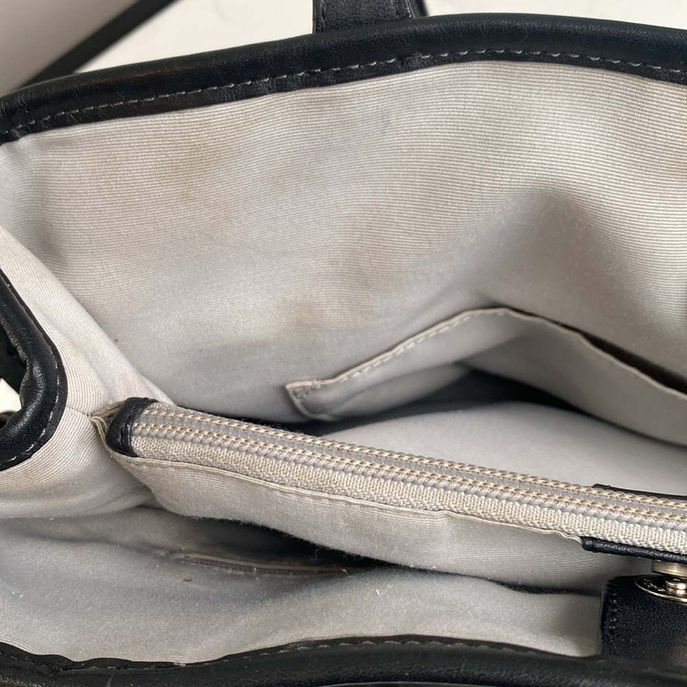Coach 21938 Signature "C" Perforated Leather Handbag. - Picture 12 of 17